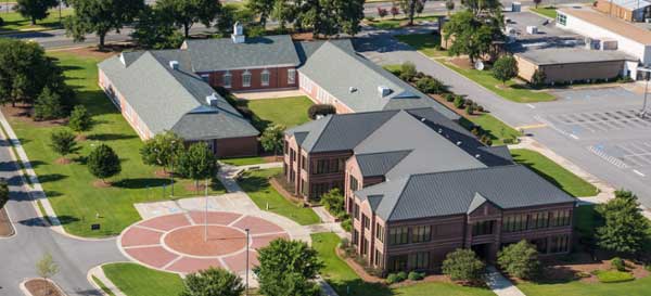 Aerial photo of MGA's Warner Robins Campus.